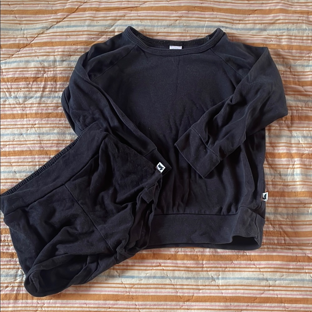 Little & Lively Kids Long Sleeve & Bloomers Set in Black, 3T